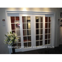 White color interior glass french door with 10 lite